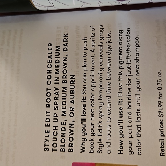 NWT Style Edit root concealer dark brown .75 ounce - Picture 3 of 4